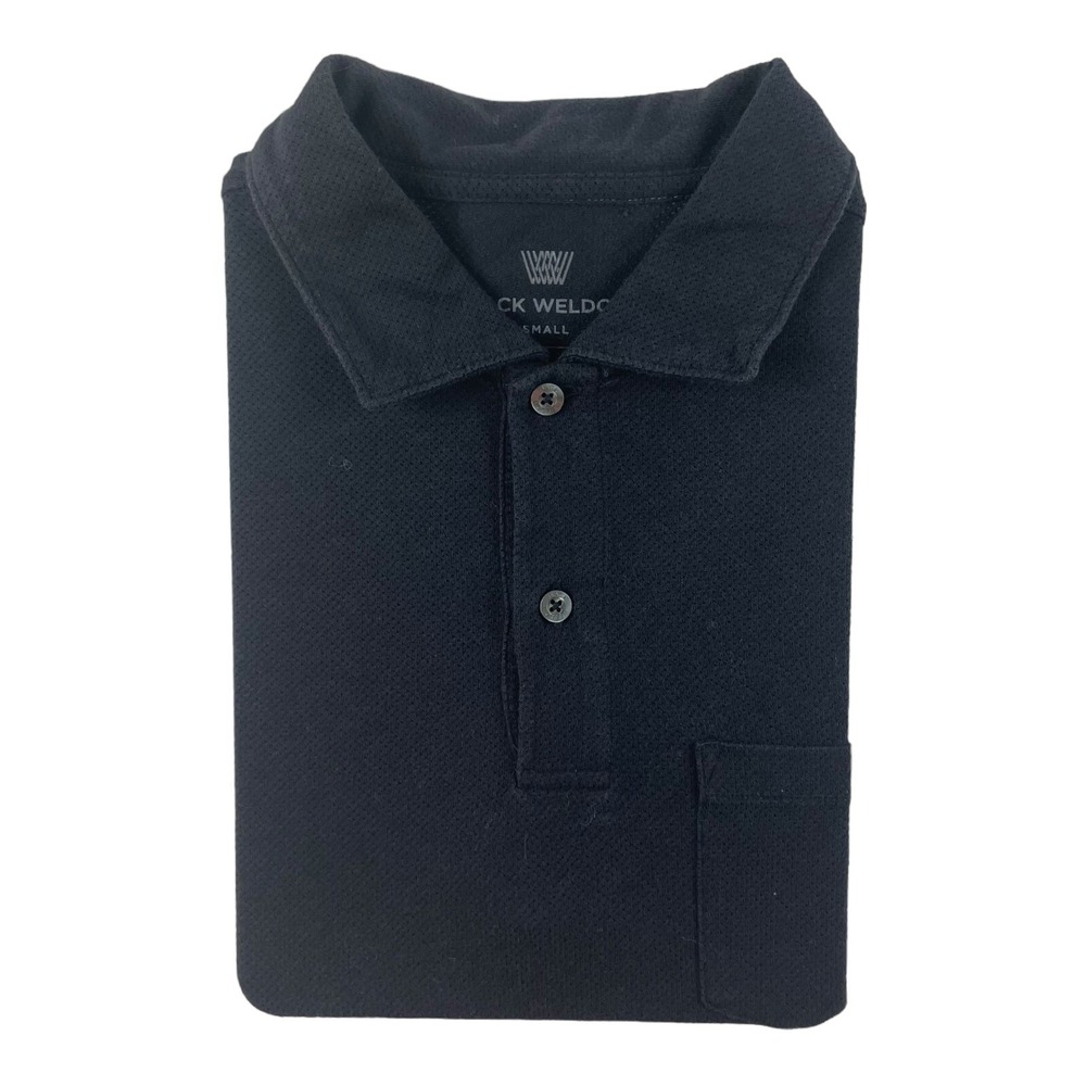 Mack Weldon Performance Polo Mens Small Gray Short Sleeve Breathable Mesh Shirt